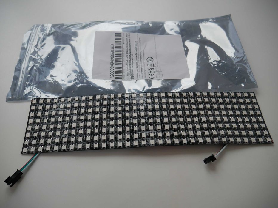 WB2812b elastyczna matryca rgb led 16x32 Arduino