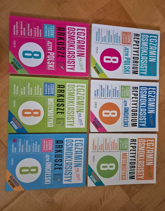 Egzamin ósmoklasisty Repetytorium Arkusze polski angielski matematyka