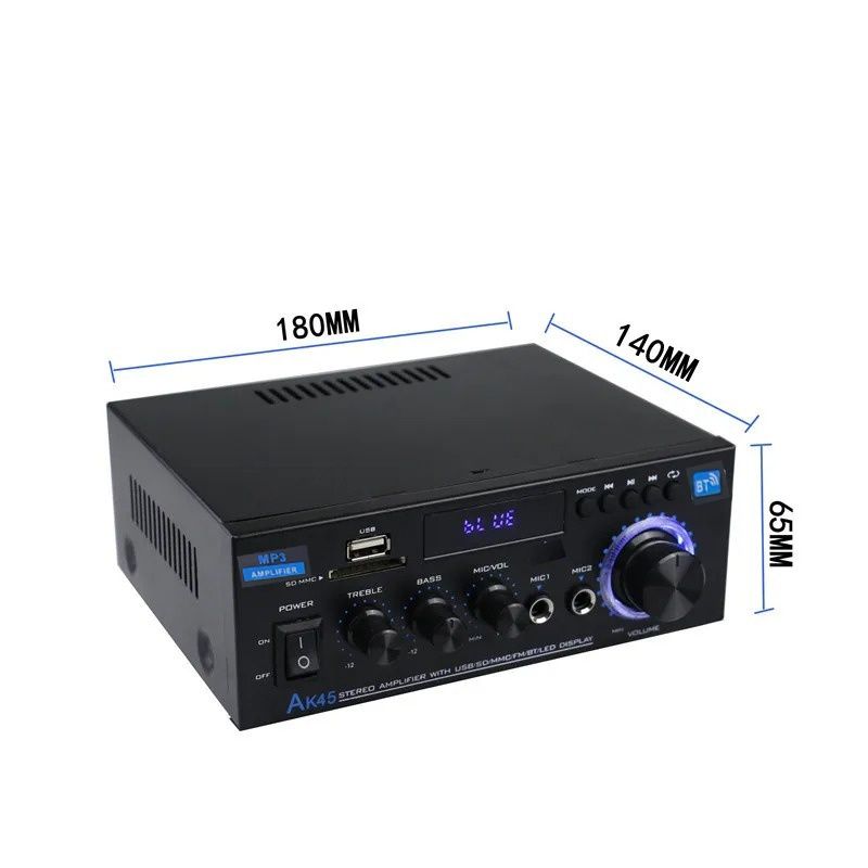 Amplituner wzmacniacz stereo Bluetooth radio AK45 40W