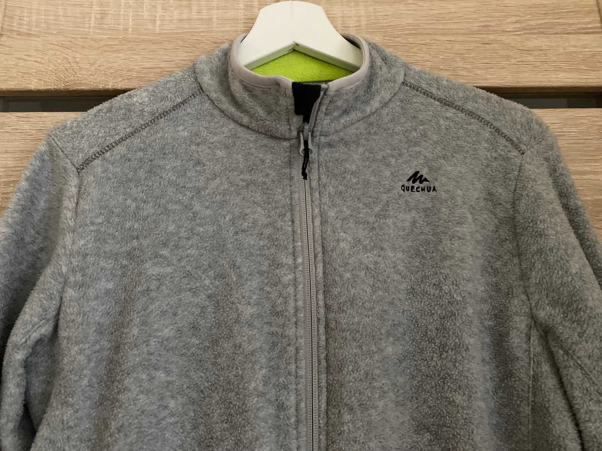 Bluza sportowa z polaru szara , Decathlon rozmiar 158-164