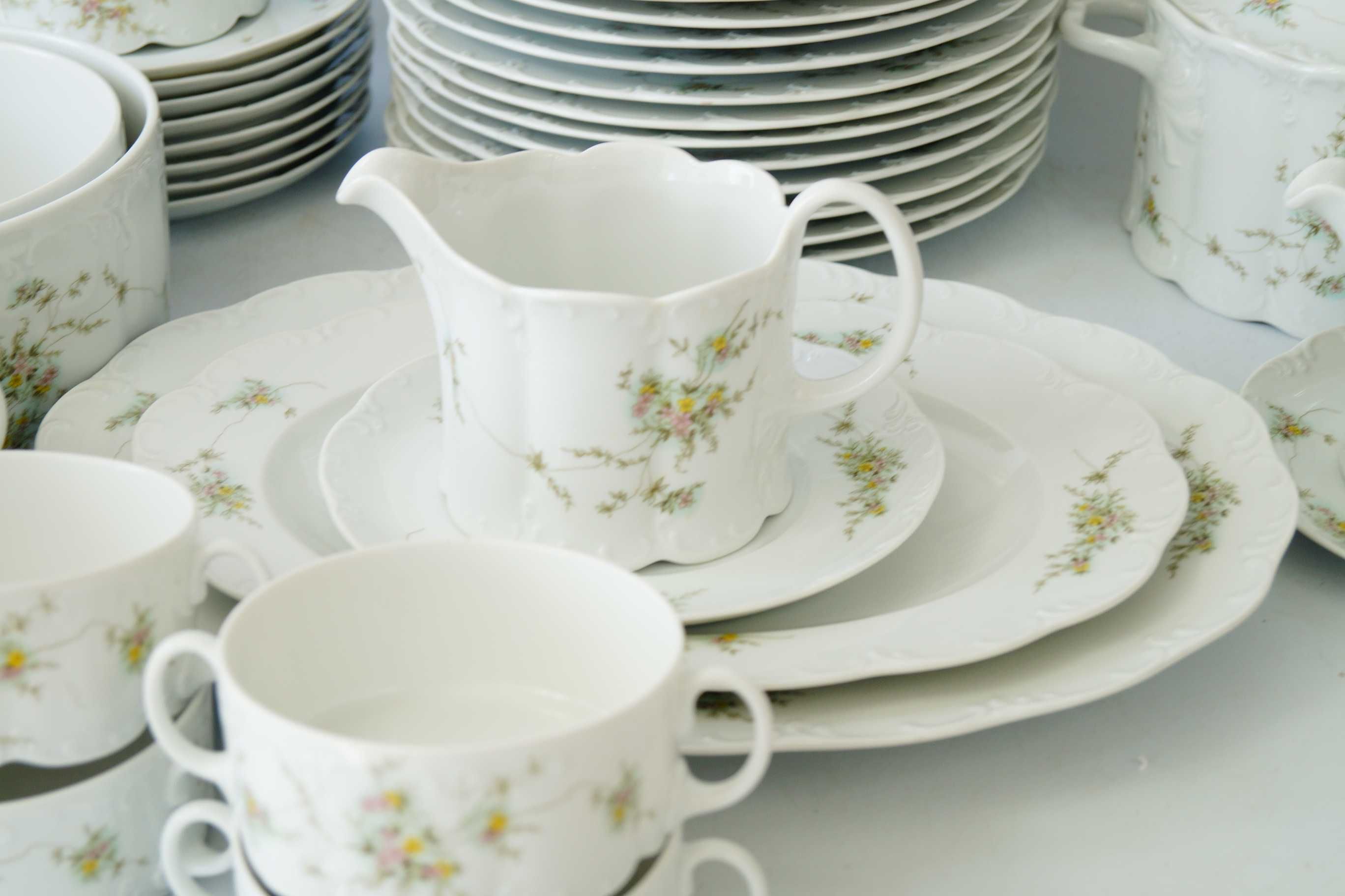 Rosenthal Monbijou Grune Ranke serwis obiadowy 8-12 os bulionówki
