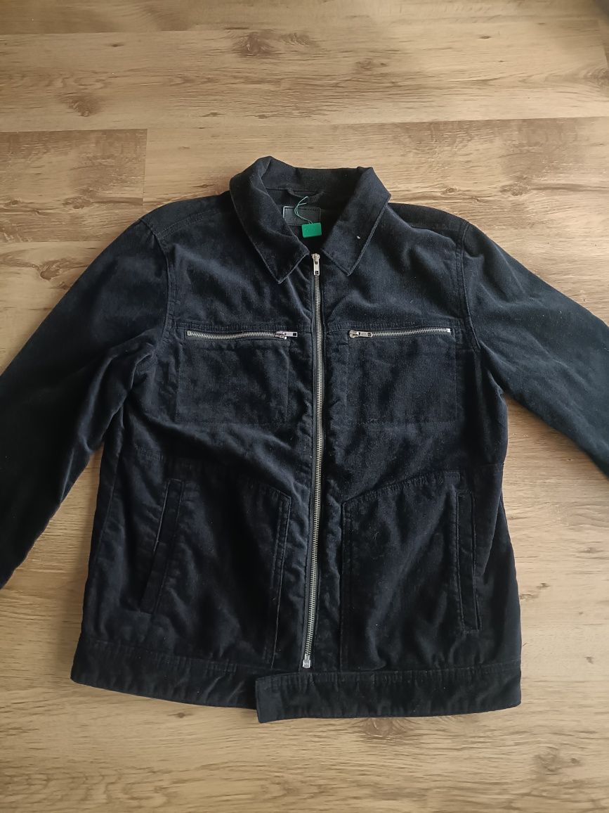 Kurtka ASOS M czarna katana wiosenna L męska parka elegancka