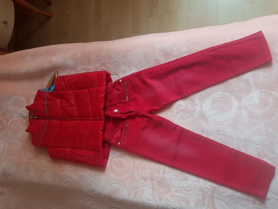 Жилетка детская +джинсы Zara 5/6 лет для девочки, красивый комплект