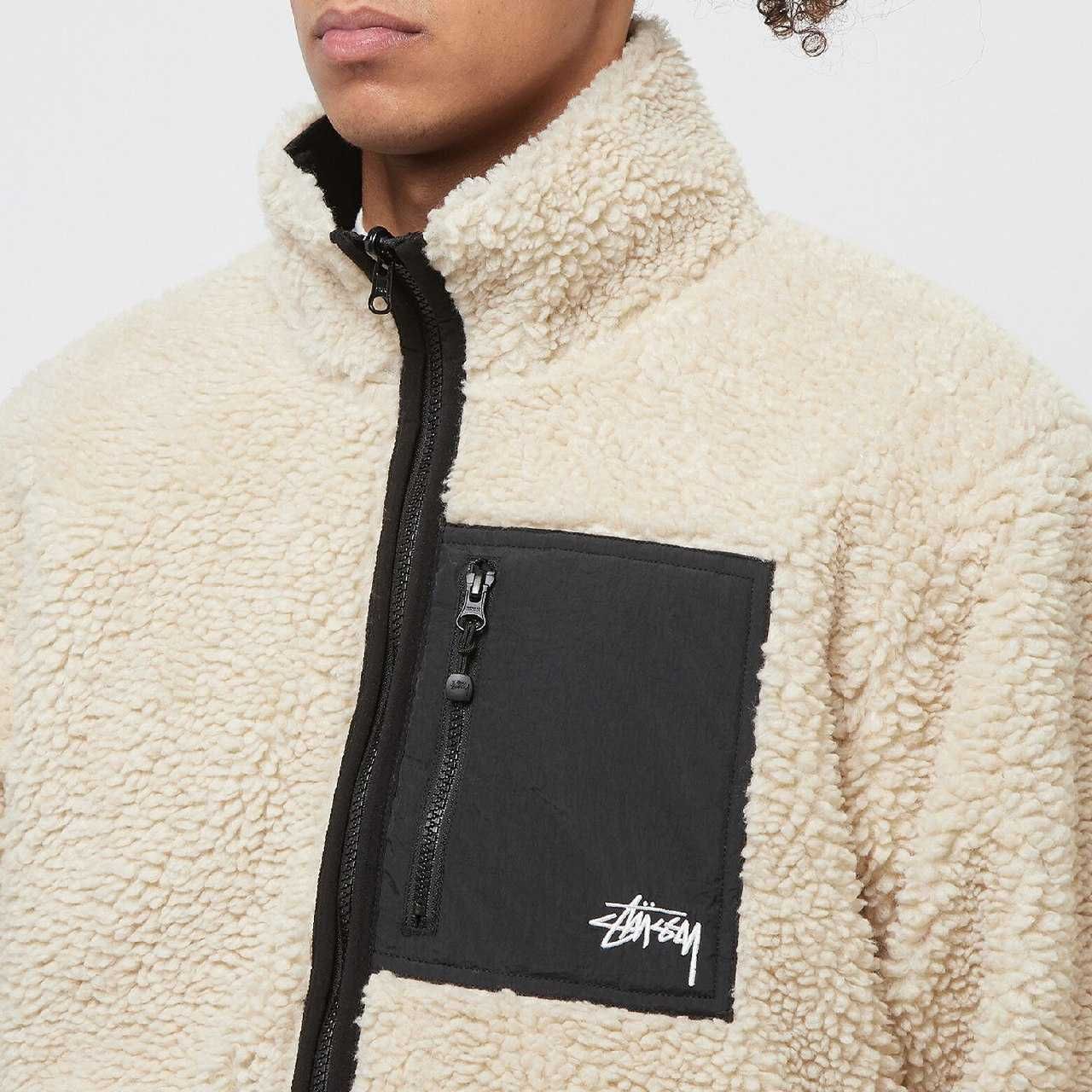 Куртка двостороння  STUSSY Sherpa Reversible Jacket Beige