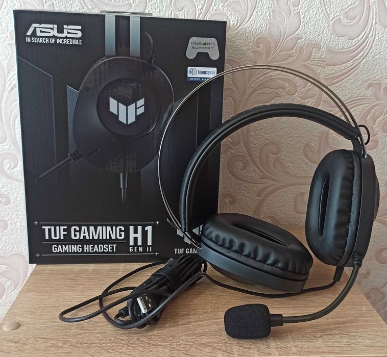 Навушники ASUS TUF Gaming H1 Gen II Black