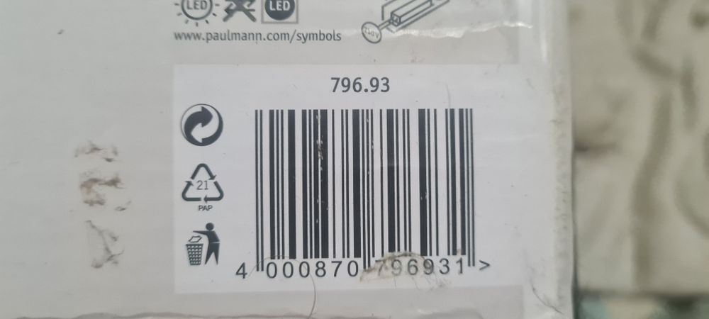 Nowa Cena 579 Złoty ! Lampa Paulmann Lento LED Powyst Nowa 1x42W