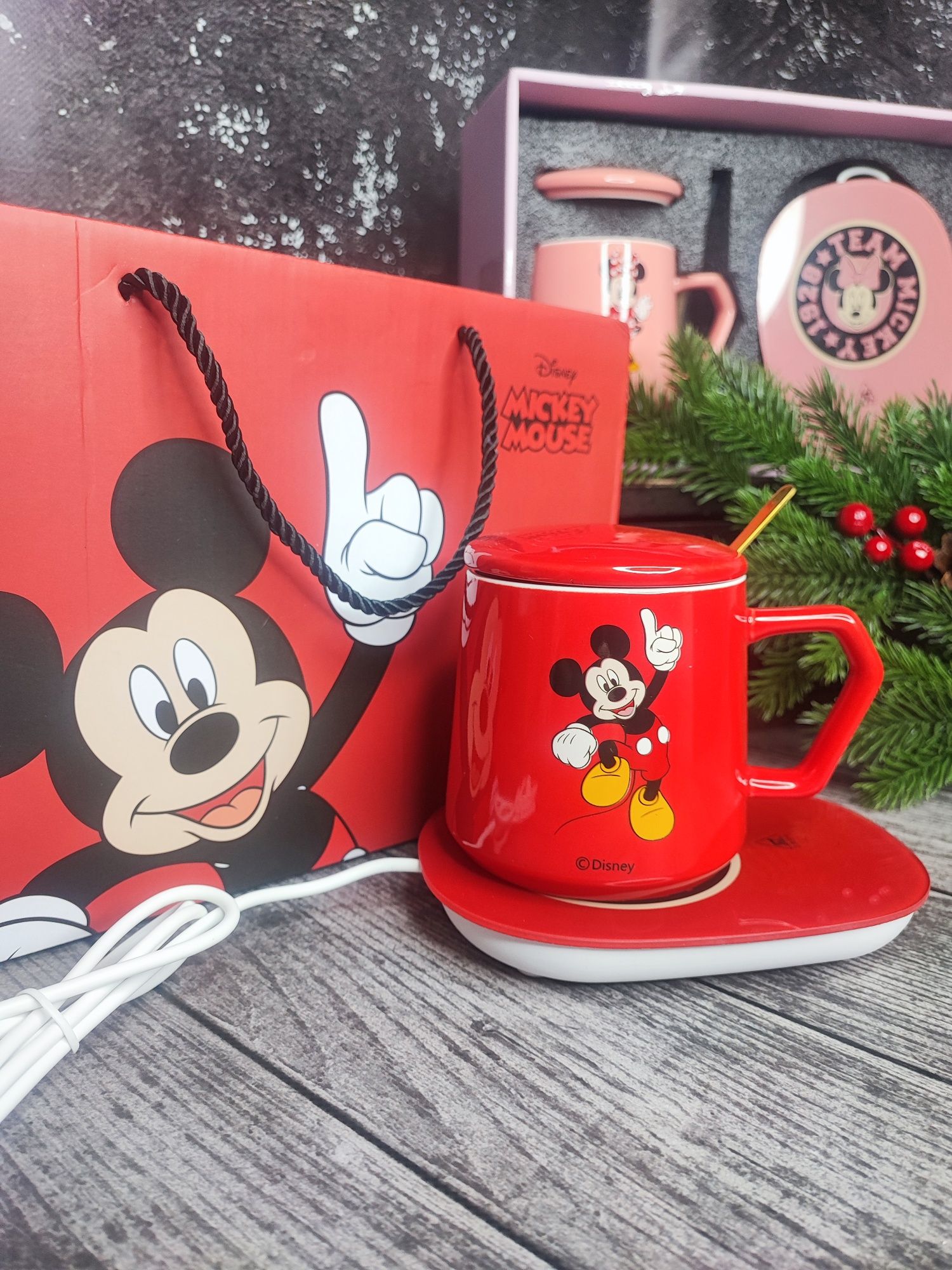 Чашка з підігрівом Mickey/Minnie Mouse