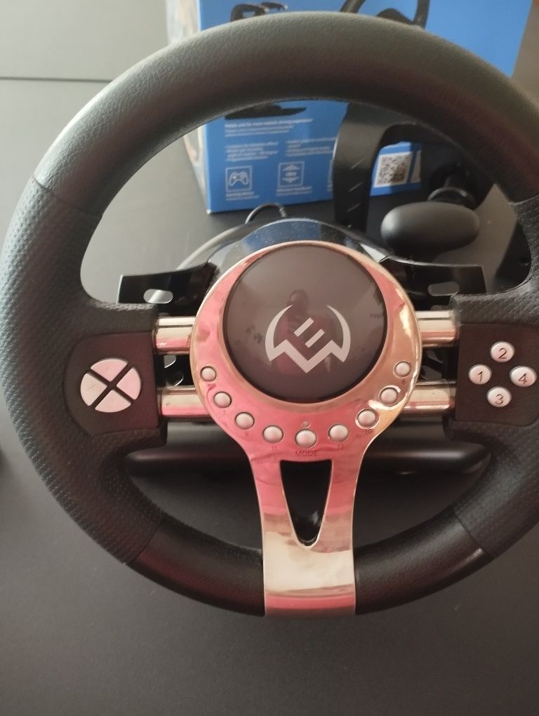 Игровой руль SVEN GC-W800 PC/PS3/PS4/PS5/Xbox c педалями, виброотдача