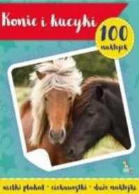 100 naklejek z plakatem. Konie i kucyki - praca zbiorowa