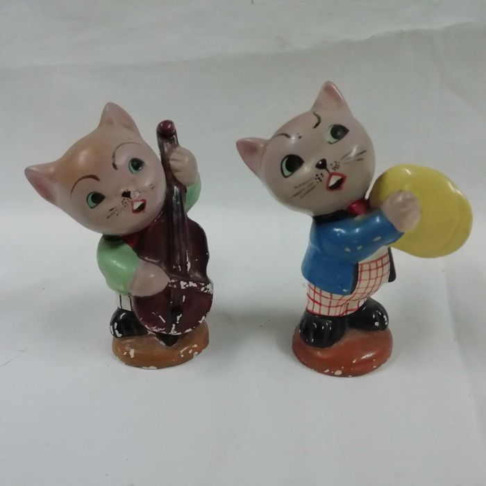 Gato - Figuras em Porcelana e faiança antiga