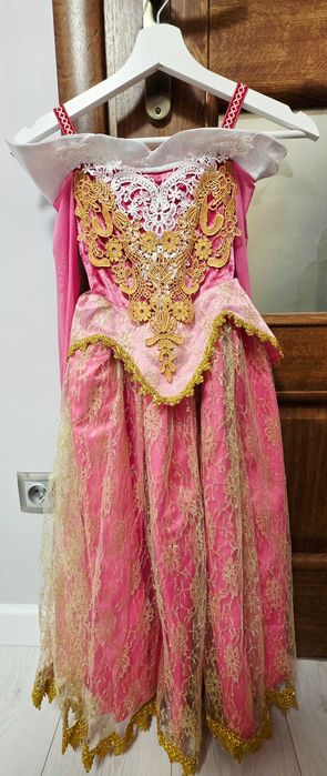 Sukienka strój karnawałowy 120 kostium księżniczka Aurora