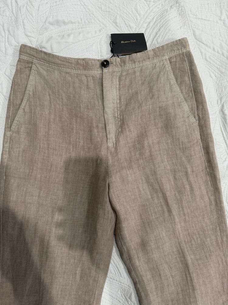 Лляні брюки Massimo Dutti