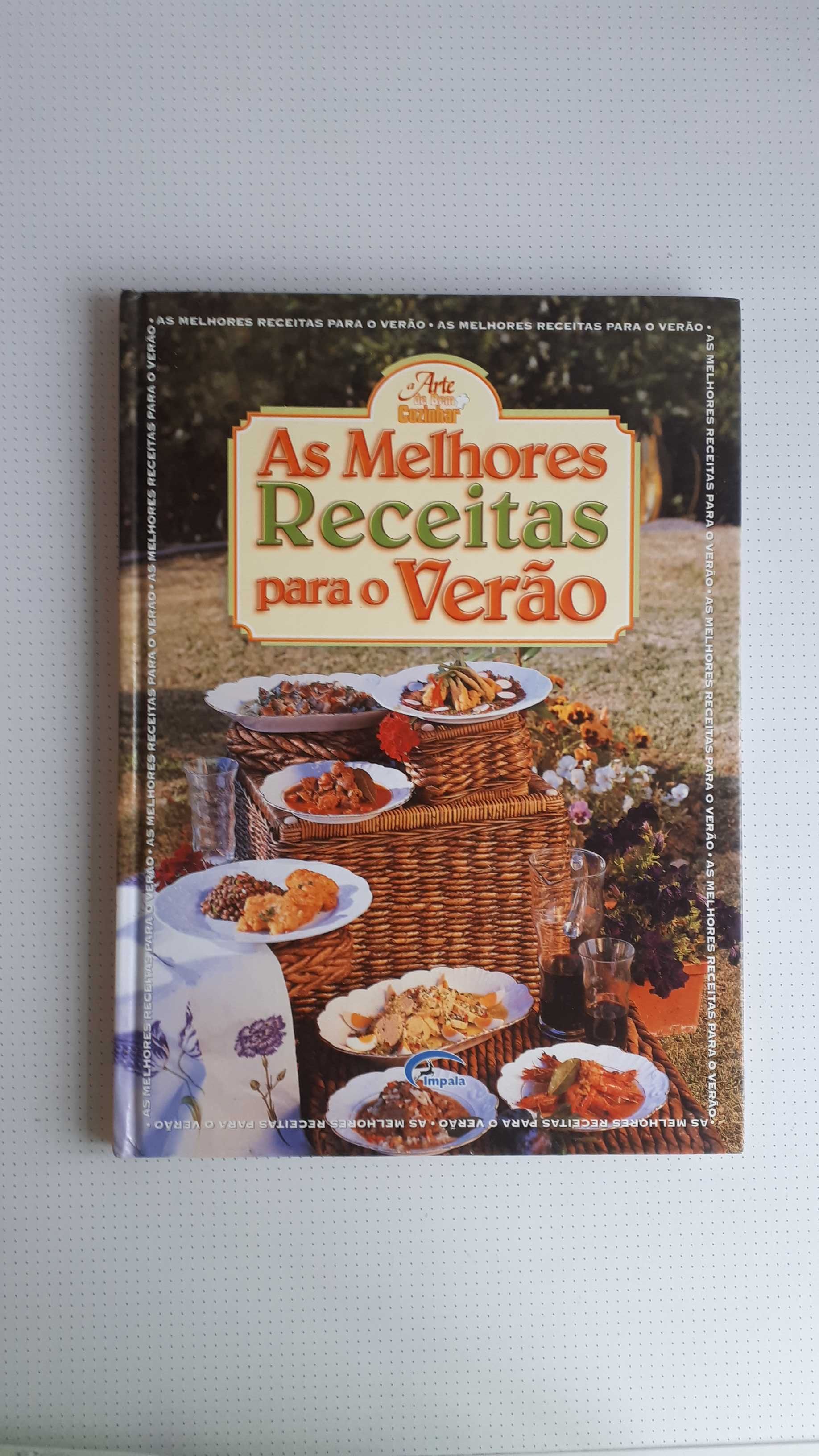 Livro de culinária "As melhores receitas de verão" novo