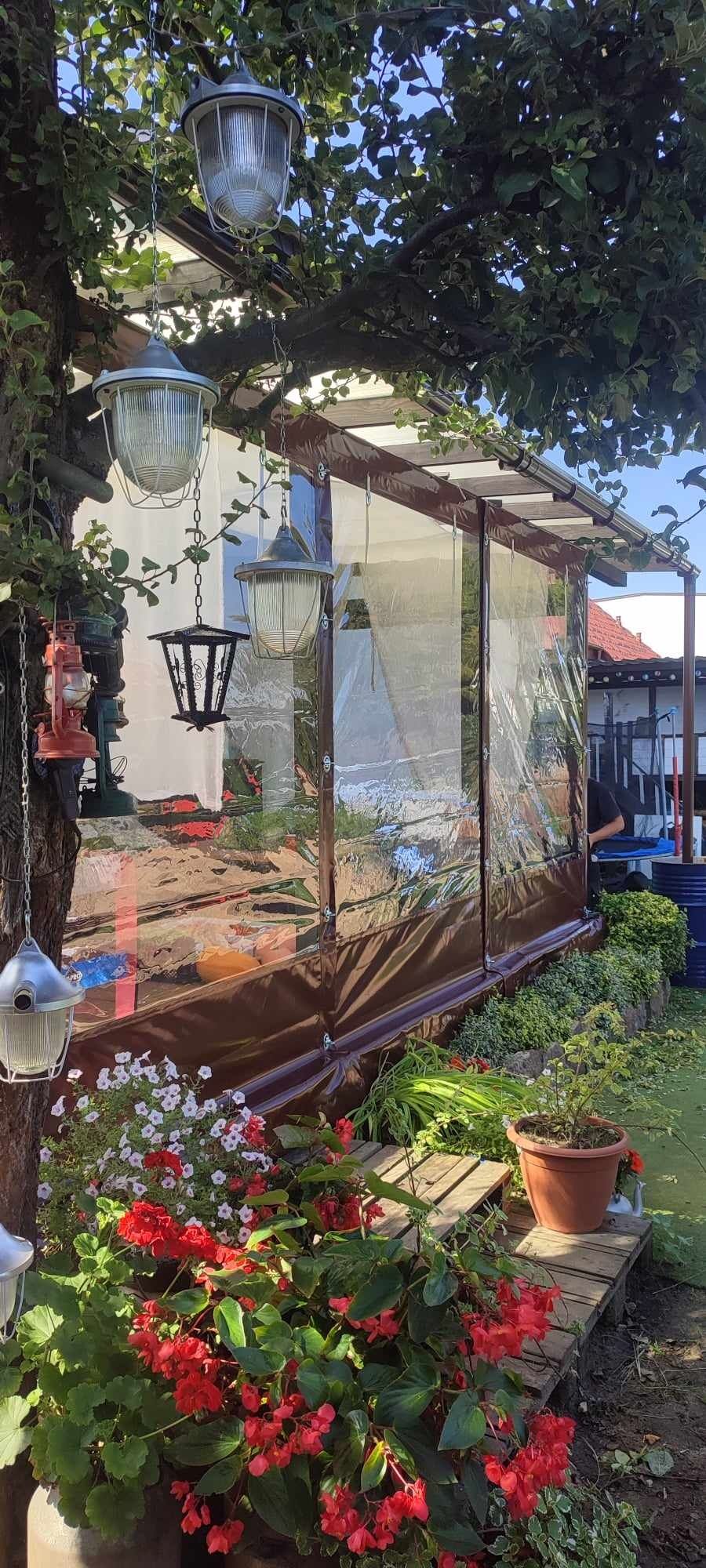 PROMOCJA PLANDEKI na wymiar osłony tarasowe wiaty ogródki piwne altany