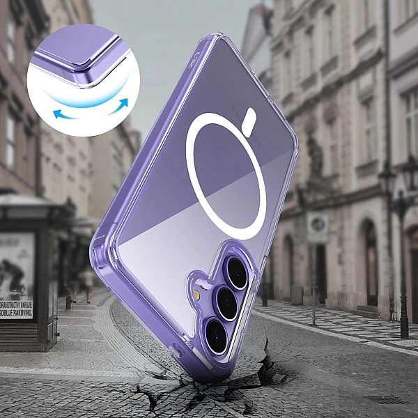 Etui Tech-Protect FlexAir Hybrid MagSafe na Samsung Galaxy S25 - przez