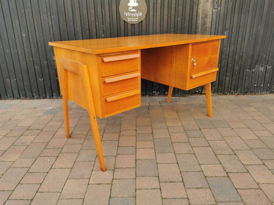 Biurko ÚLUV, Czechosłowacja '60 Design, PRL, Retro- RZADKOŚĆ!