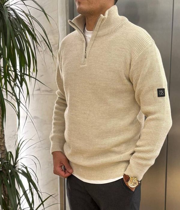 ТОП 5 ЦВЕТОВ Мужской Свитер на стойке Hugo Boss (S-XXL)