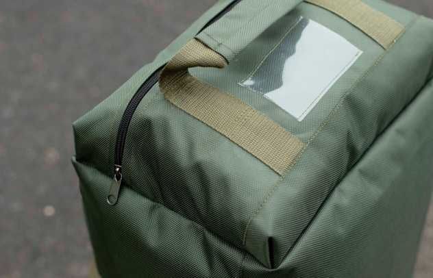 Велика армійська дорожня сумка баул TRUNK зелена тактична на 80 л
