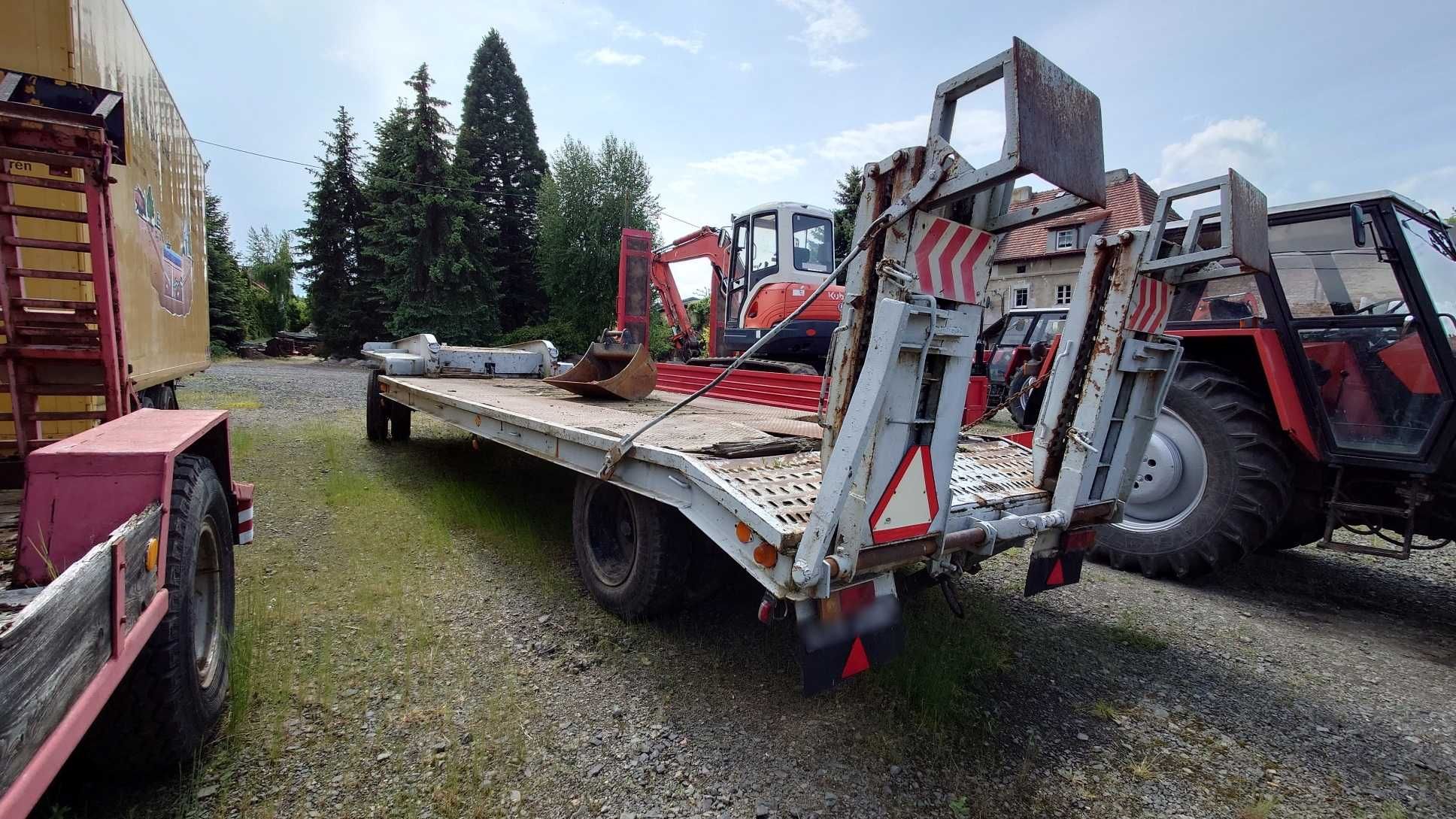 Laweta Przyczepa POM ŚREM T035 8t najazdy hydrauliczne