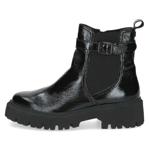botki lakierowane czarne - Caprice r: 37, 38, 39, 40, 41,