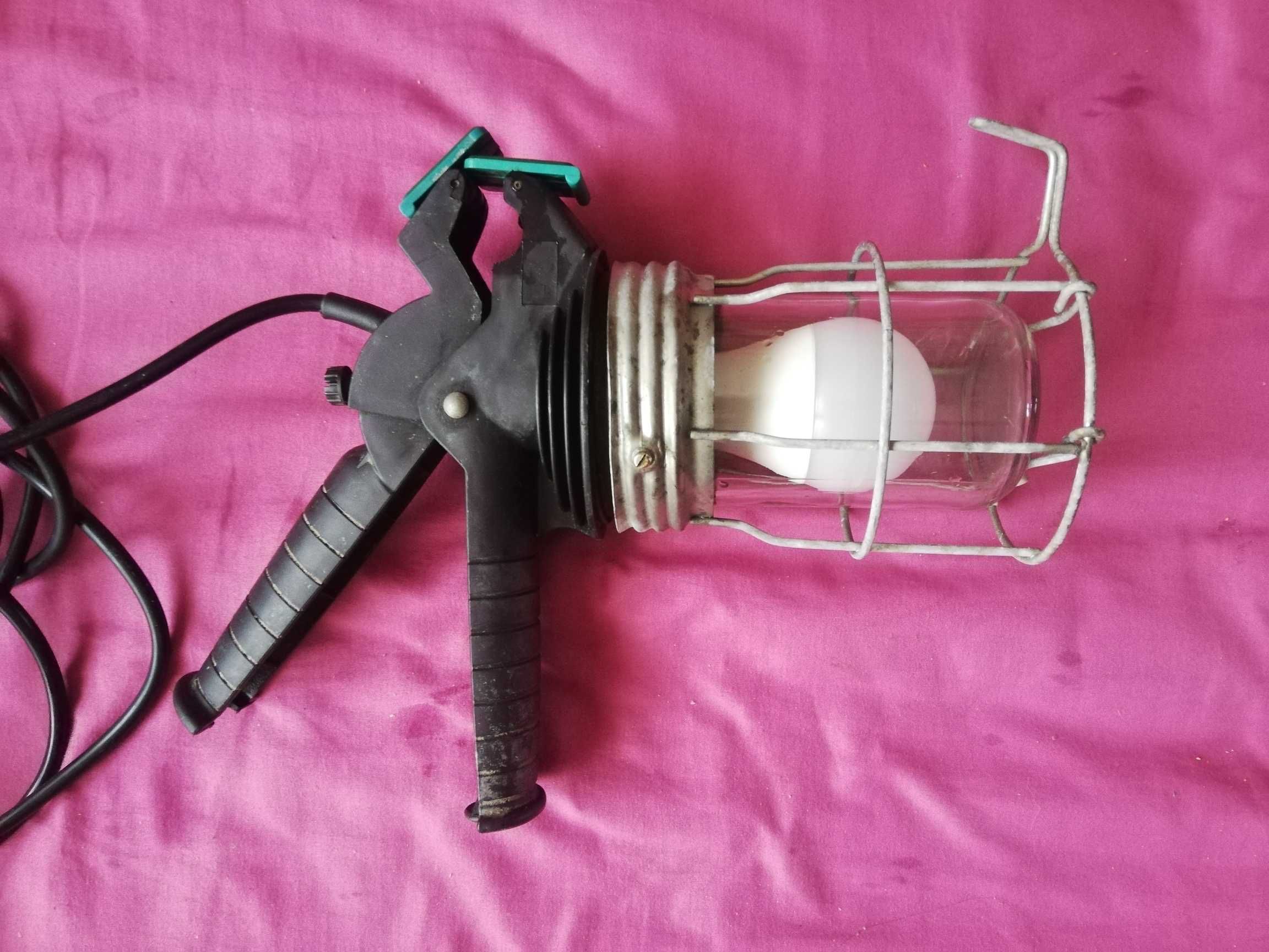 Lampa warsztatowa kanałowa gospodarcza E27 max 60W kabel 5m