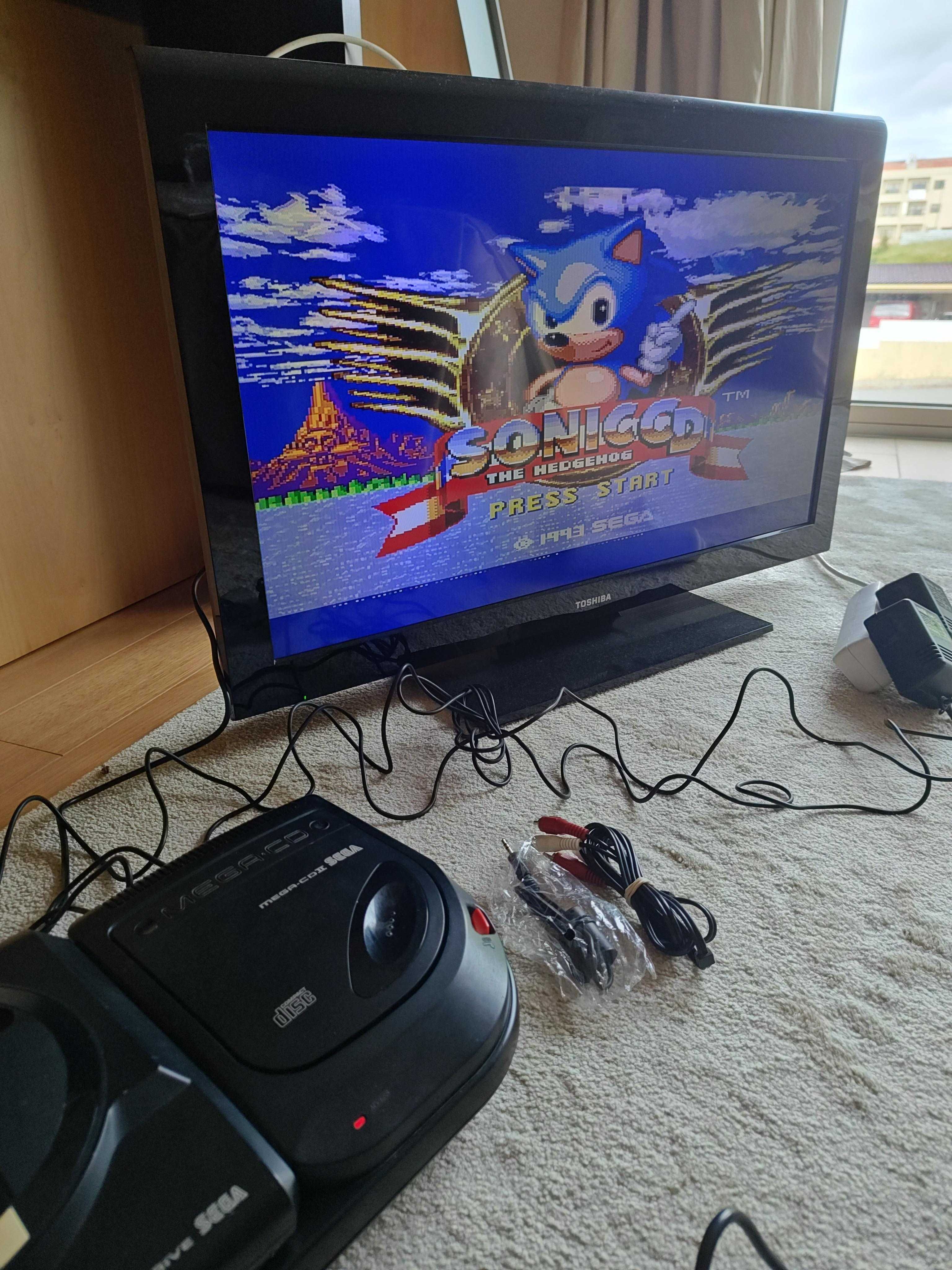 Sega Mega cd 2 + megadrive 1 A FUNCIONAR IGUAL A NOVAS oportunidade