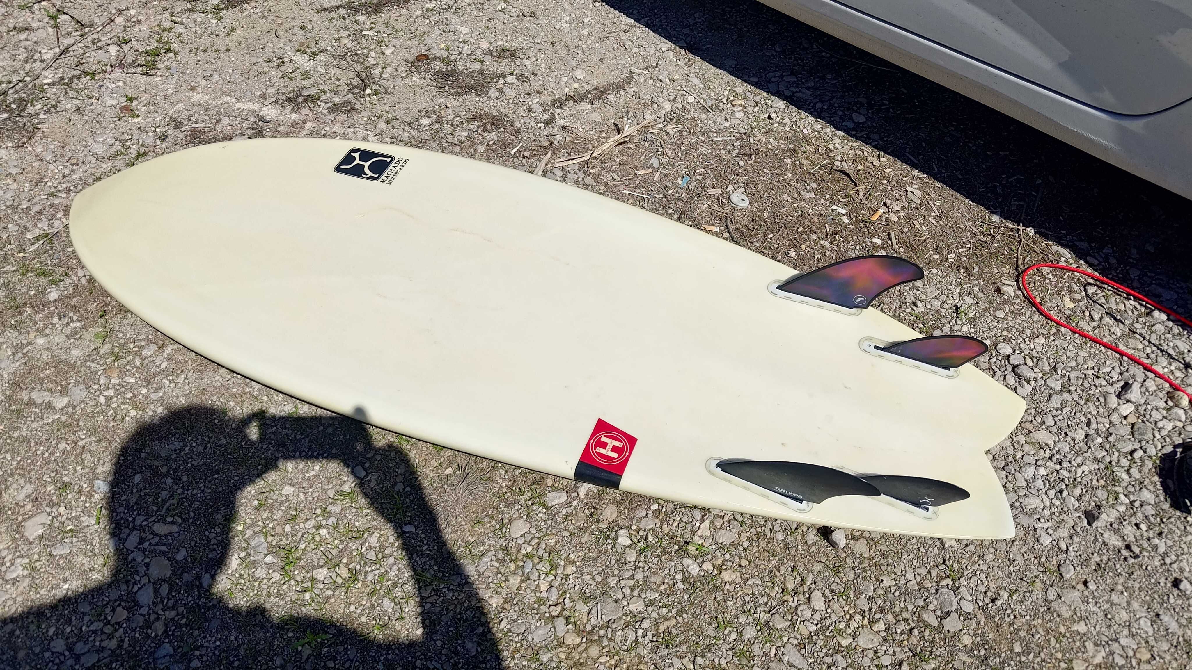 Prancha surf Firewire Seaside 5'8'' com fins e pad