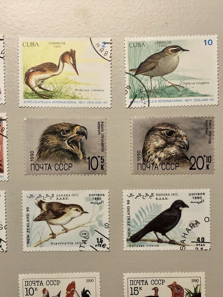 Znaczki pocztowe - ptactwo