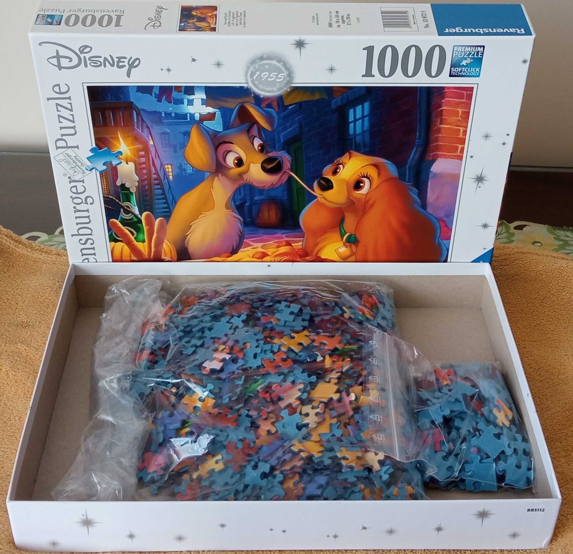 Puzzle 1000 Ravensburger - Zakochany Kundel, 1 brak