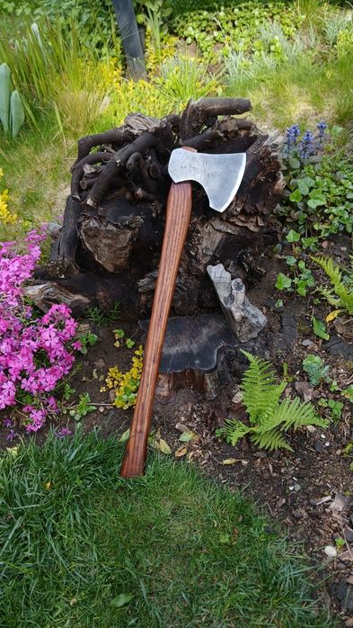 Ręcznie wykuta siekiera, topór / siekiera do lasu / bushcraft