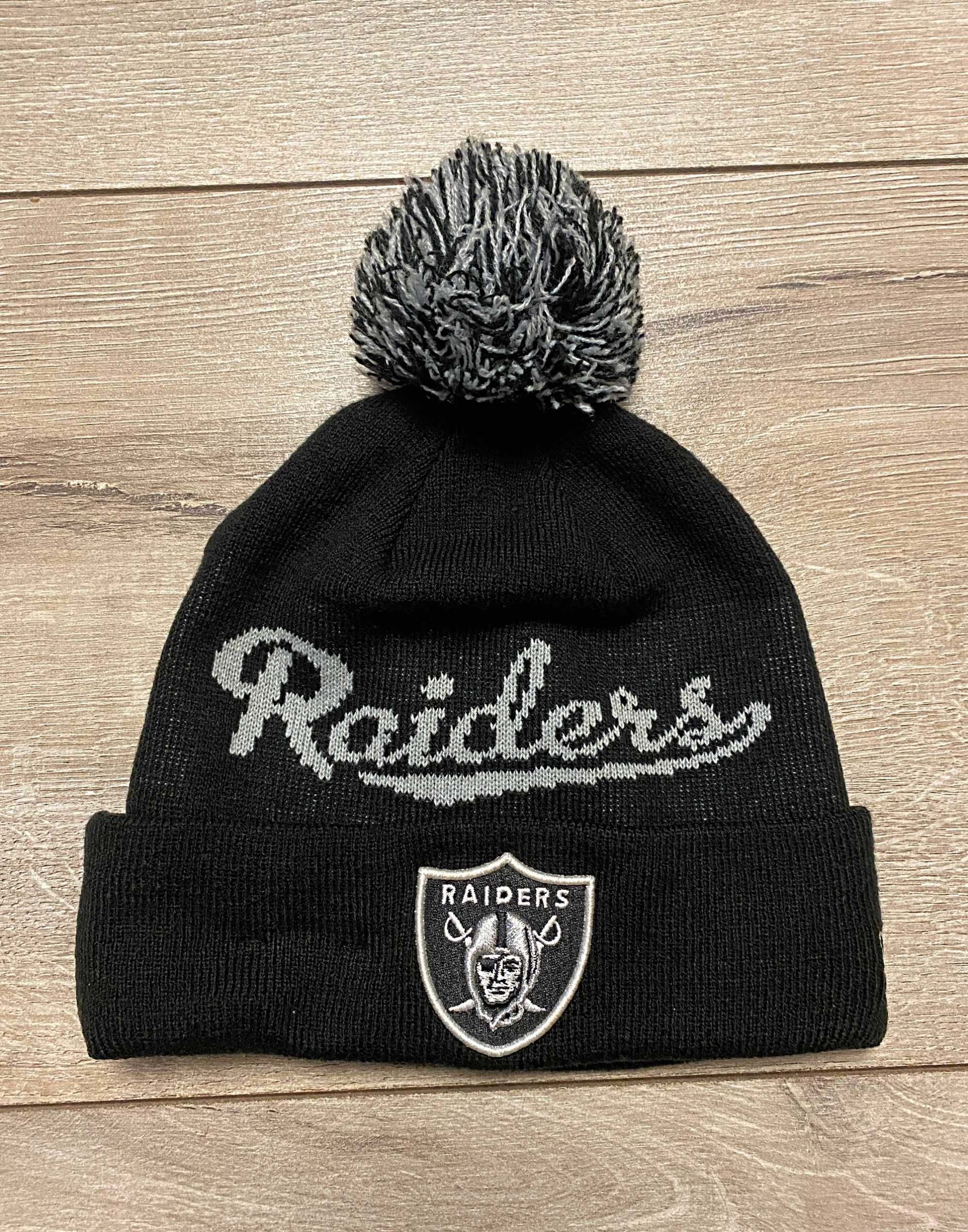 Шапка Oakland Raiders Bobble Script Knit