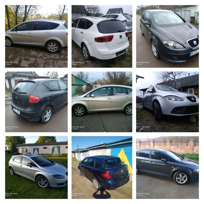 Разборка Seat Toledo Altea Altea XL Leon 2004-2015г. 1.4 1.6 1.9 2.0