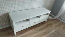 Szafka pod TV, biała bejca Ikea Hemnes