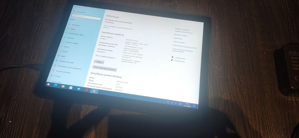 Dell latitude 5285, i7, 16GB RAM, 500GB SSD