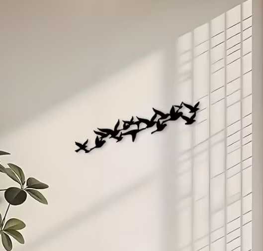 Nowa metalowa dekoracja ptaki