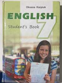 Підручник з Англійської мови (Карпюк) для 7 класу