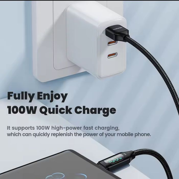 Продам Кабель Toocki 6А USB A - Type C