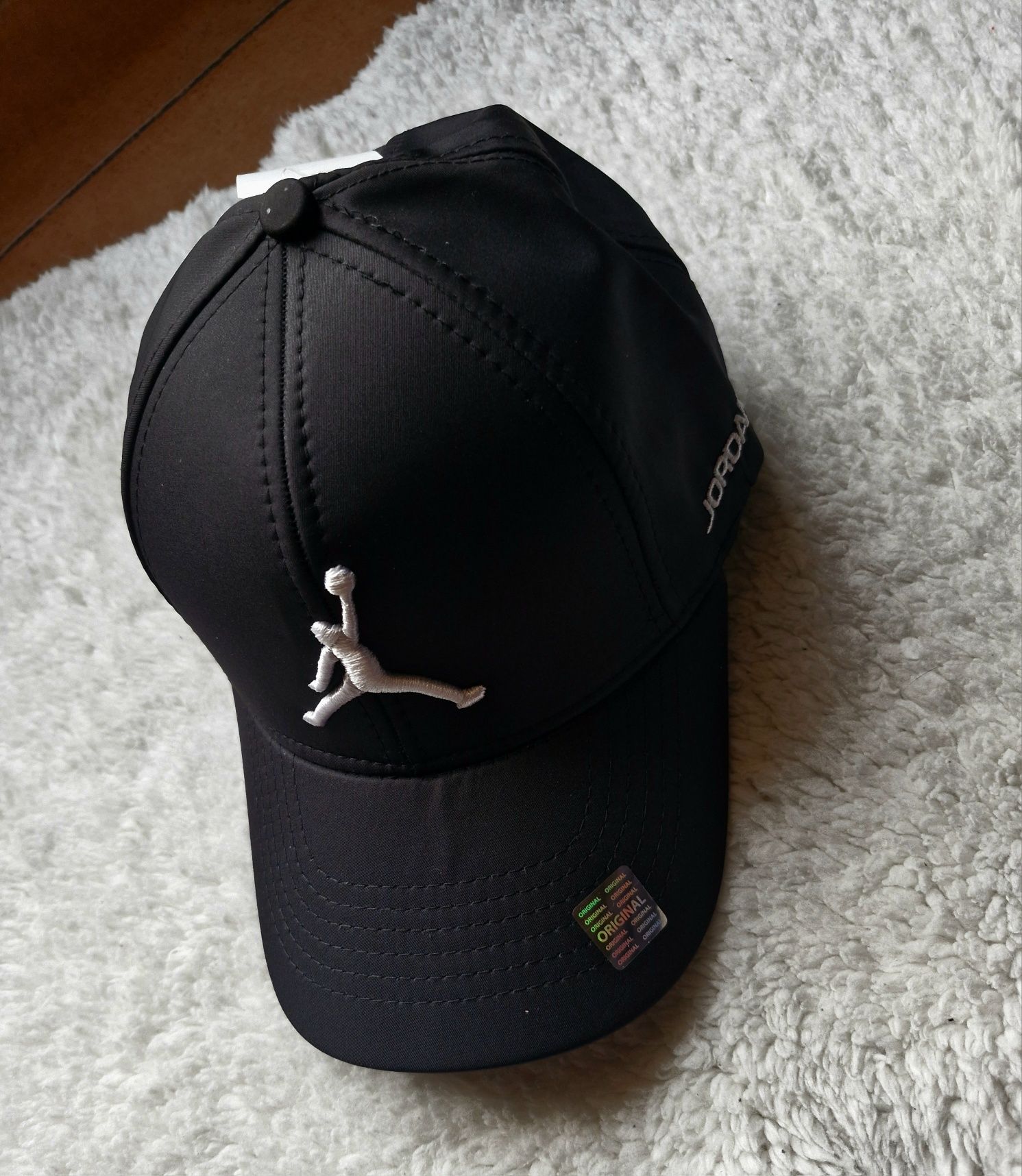 Czapka męska jordan czarna nowa regulacja rozmiaru kaszkietowka