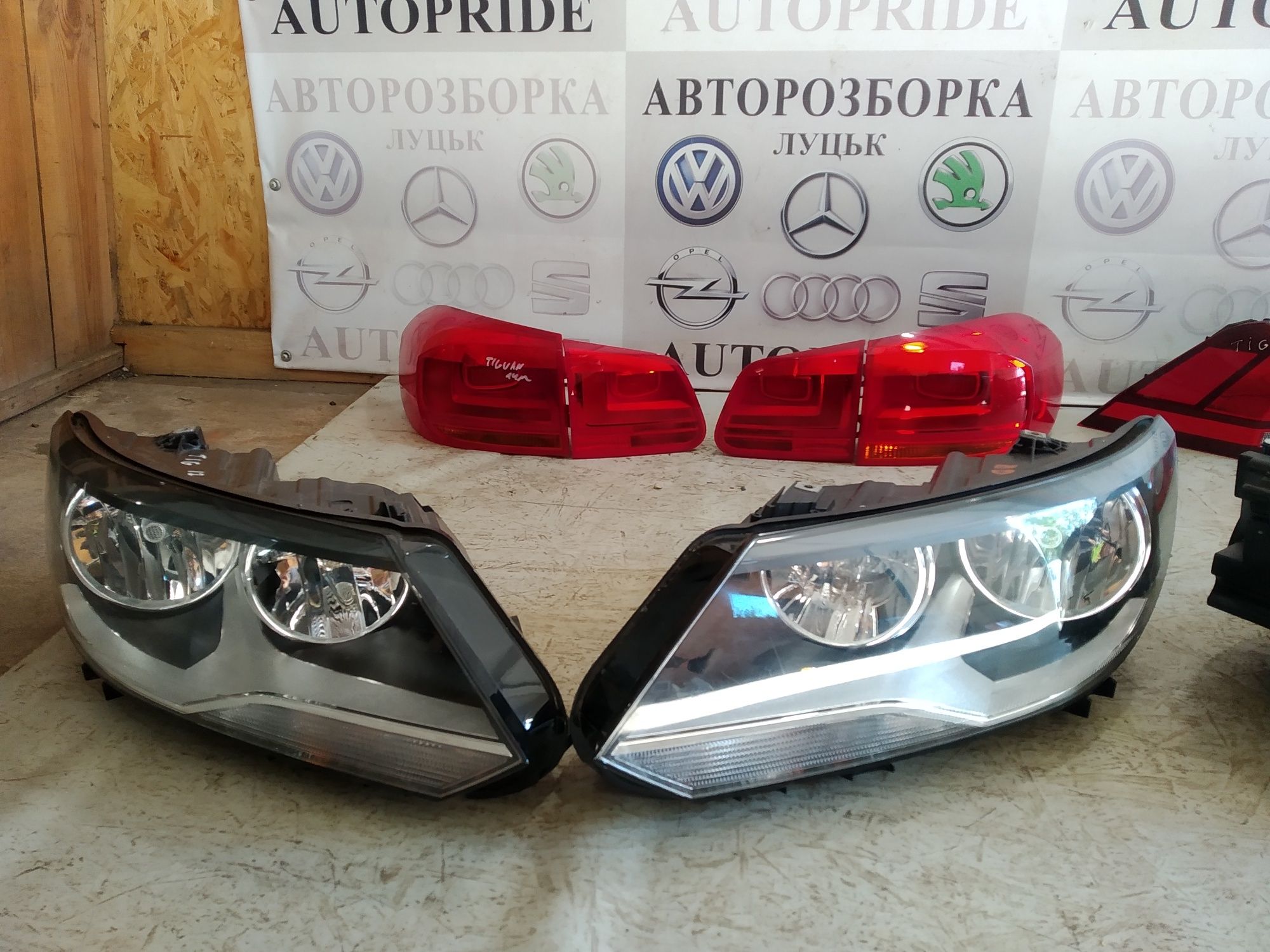 Фари фары Фара Фольксваген Тігуан Тигуан Volkswagen vw Tiguan