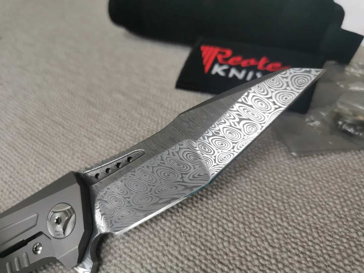 Nóż Reate Knives K-3 Tanto Polished  Damasteel 60-61 HRC