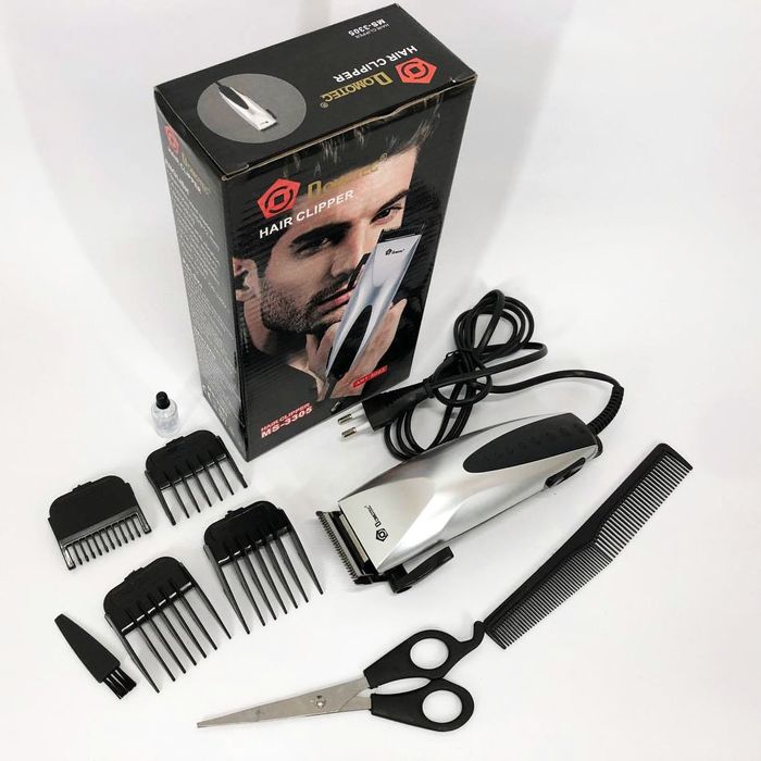 Машинка для стрижки волос Domotec MS-3302 проводная от розетки триммер