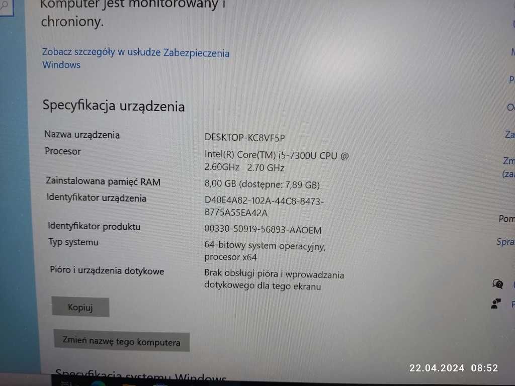 Laptop Dell Latitude 7480 i5-7200U/8GB/256
