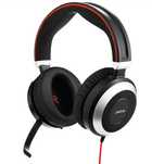 Słuchawki nauszne Jabra Evolve 80 UC Duo ANC USB + Klinke