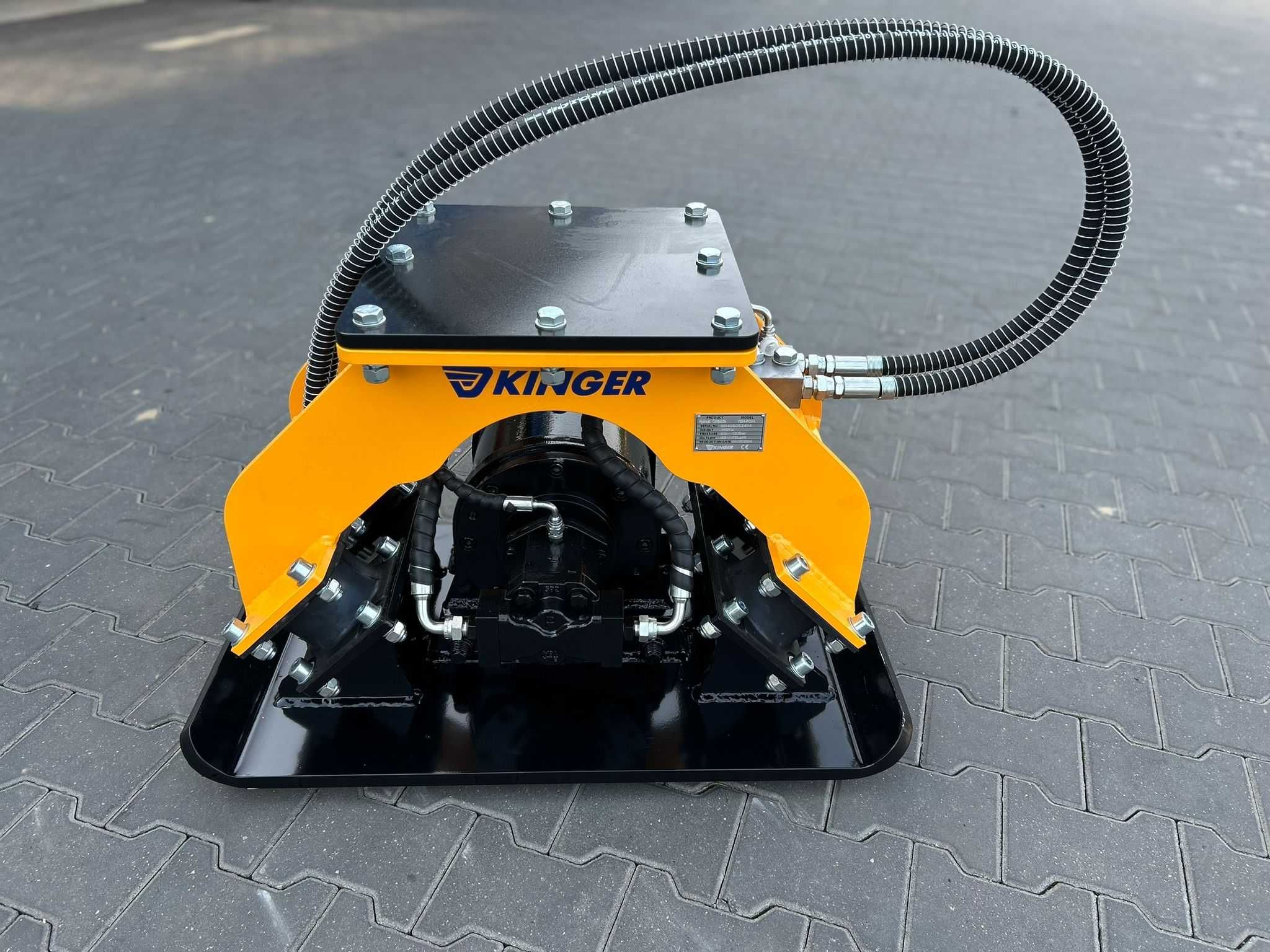 Zagęszczarka płytowa hydrauliczna KINGER PC04 295kg do koparki 4-10 t