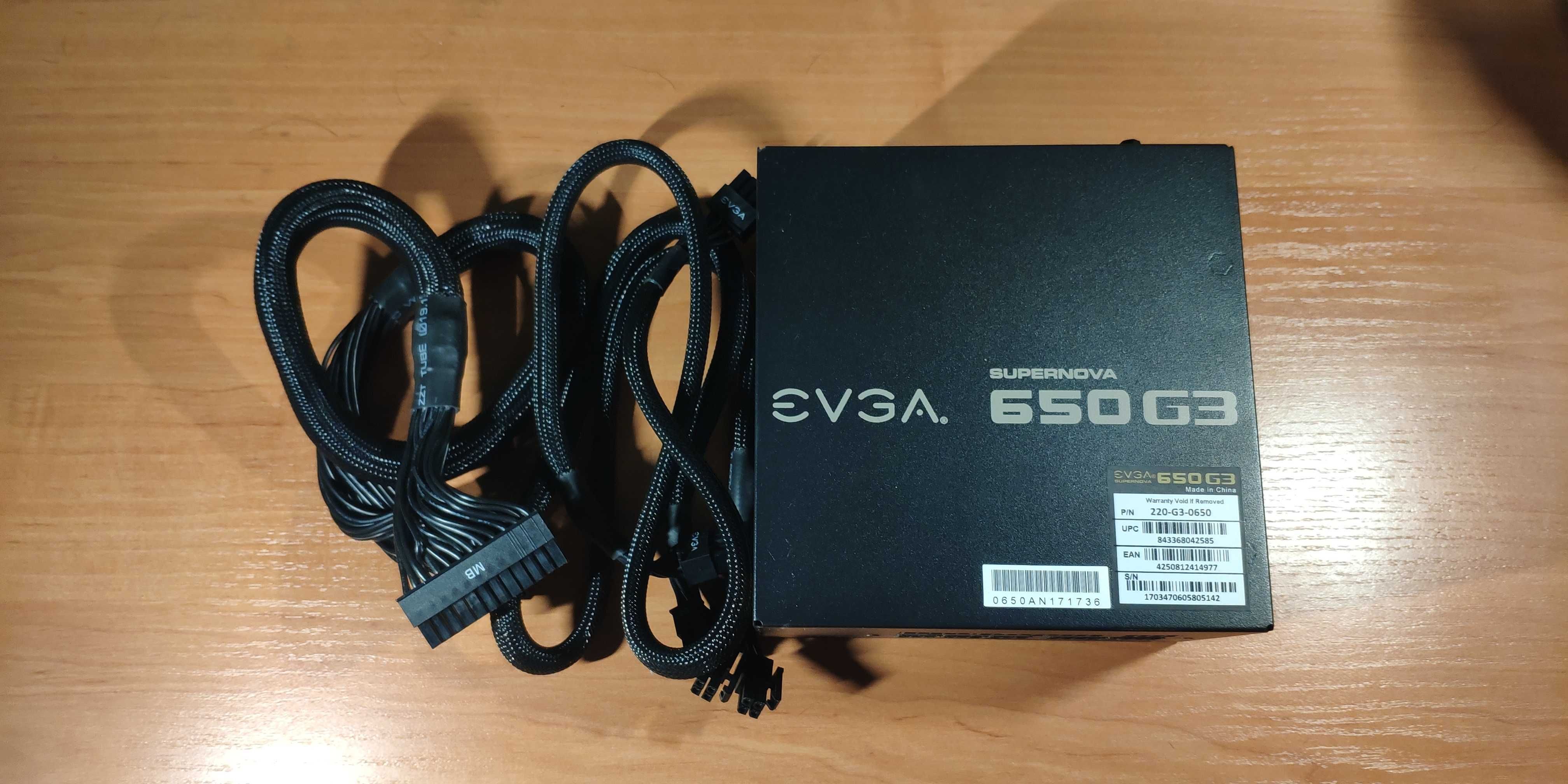 EVGA SuperNOVA 650 G3 (не комплект) ATX