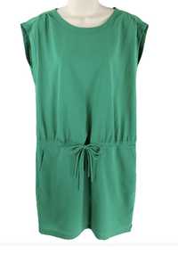 Sukienka zielona z kieszeniami na lato (roz duże M) Maison Scotch