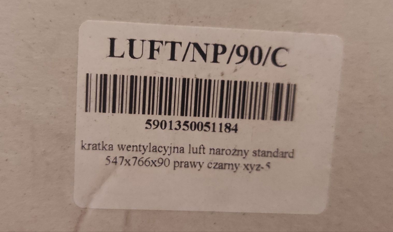 Kratka wentylacyjna Luft narożna firmy Kratki