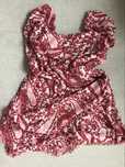 Czerwony szal Massimo Dutti wzór paisley