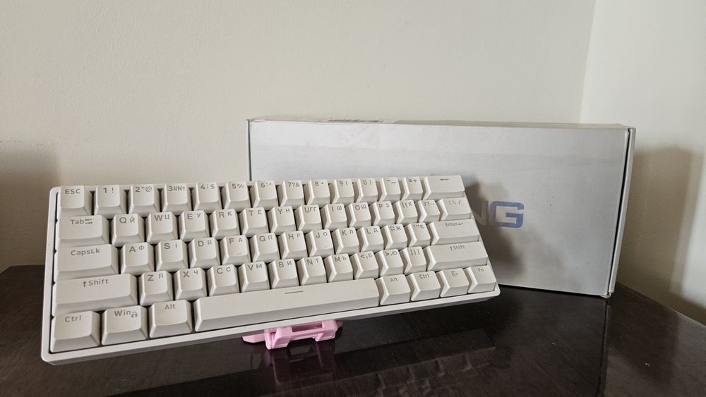 Продам клавіатуру Skyloong GK61 | Gateron Optical Red | Hot-Swap | Біл