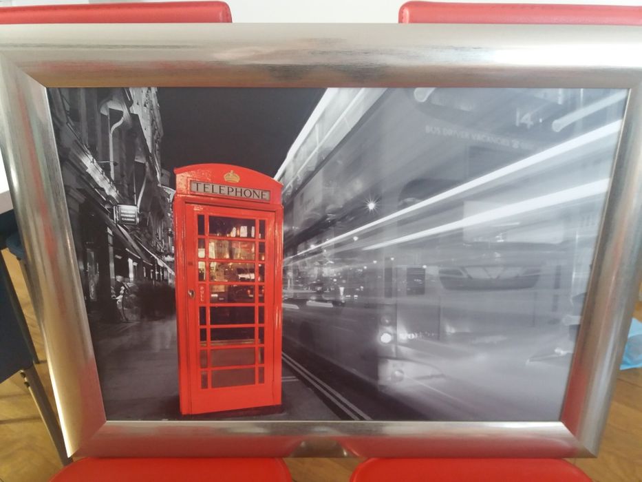 Obraz Londyn budka telefoniczna 83x63 cm